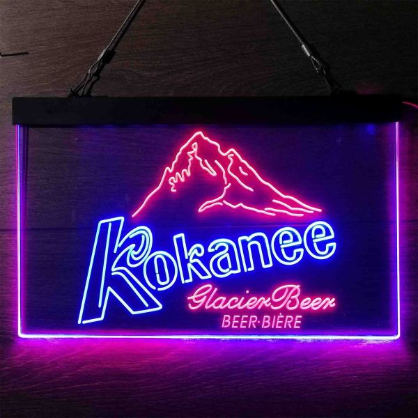 Kokanee Glacier Dual LED Neon Light Sign